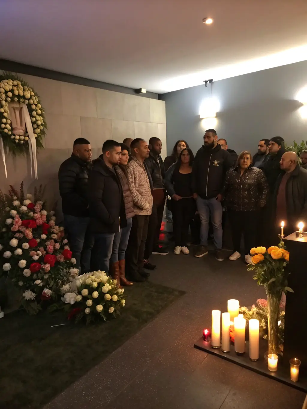 A photograph of a community event at the MUSEUM OF RESISTANCE AND DEPORTATION OF BOURGES, commemorating a historical anniversary.